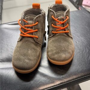 UGG Kids Boots with Orange Laces, Sz 9